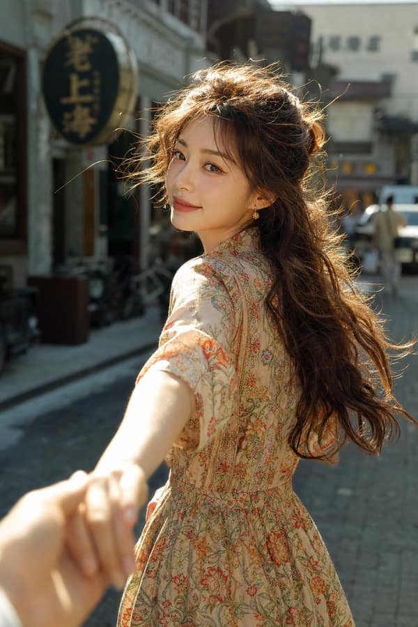 牵手回眸直拍｜女友感写真