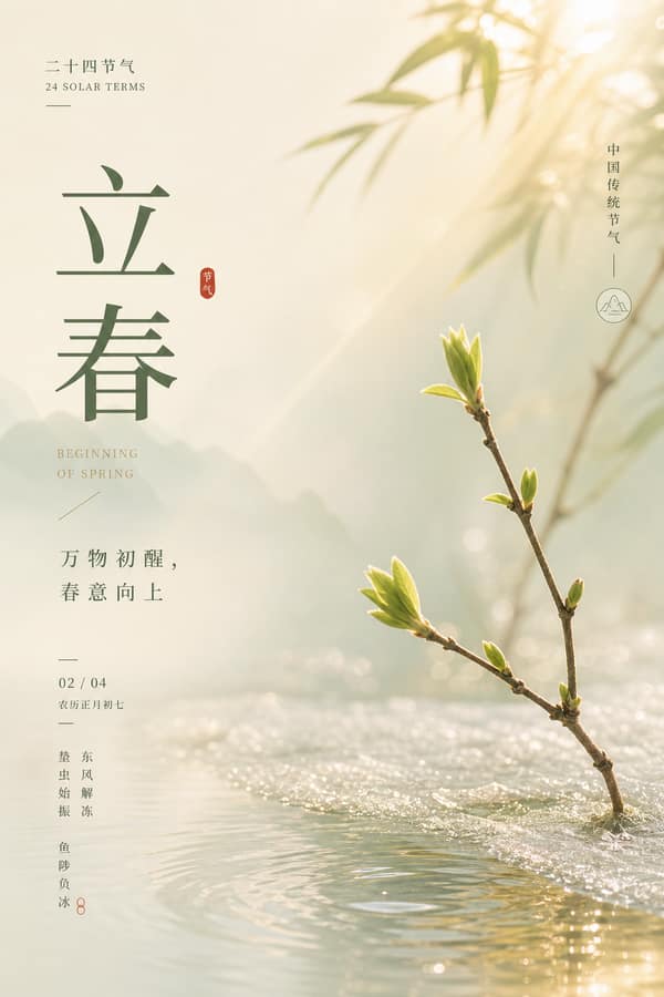 24 节气新中式海报｜留白·杂志感·东方美学